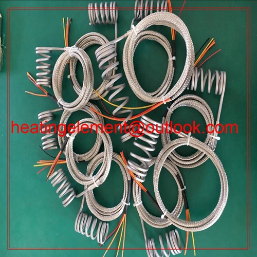 PVC Extruder Hot Runner Coil Heater Spring Coil Heater With Thermal Couple