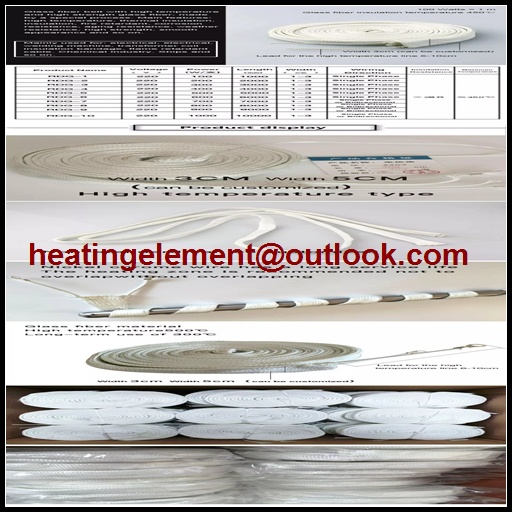 Glass fiber heating tape