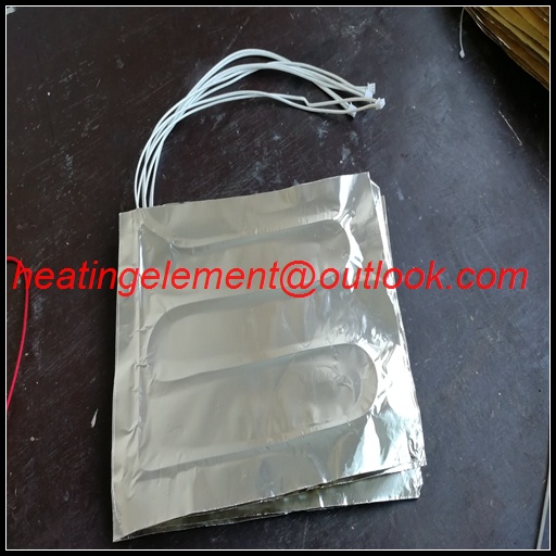Waste container heater heating element