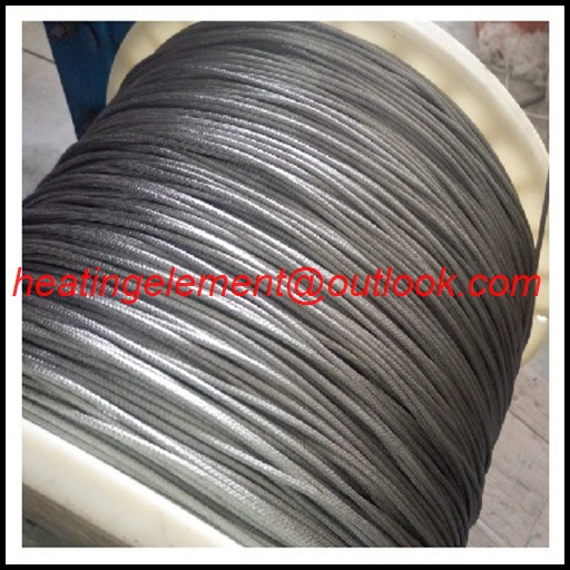 Metal braided heating cable