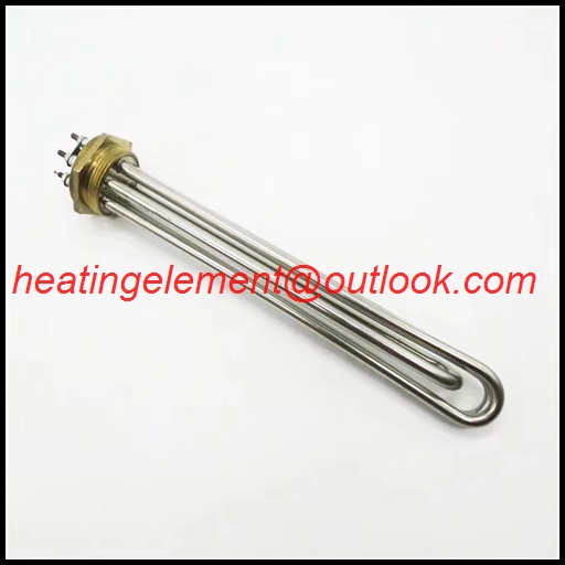 Industrial electric immersion flange heater