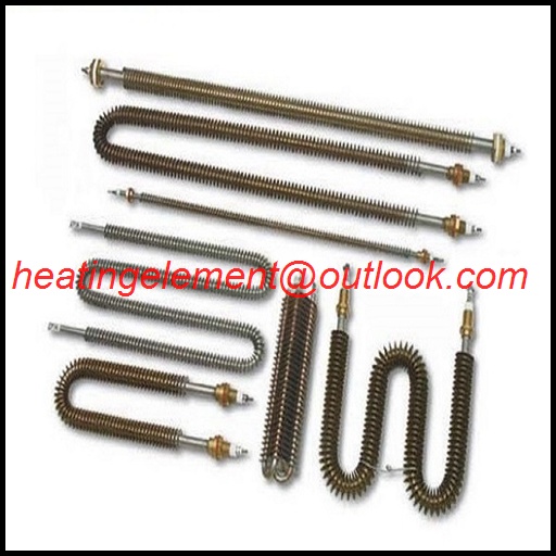 stainless finned tubular air heater straight u w m type finned tubular heater