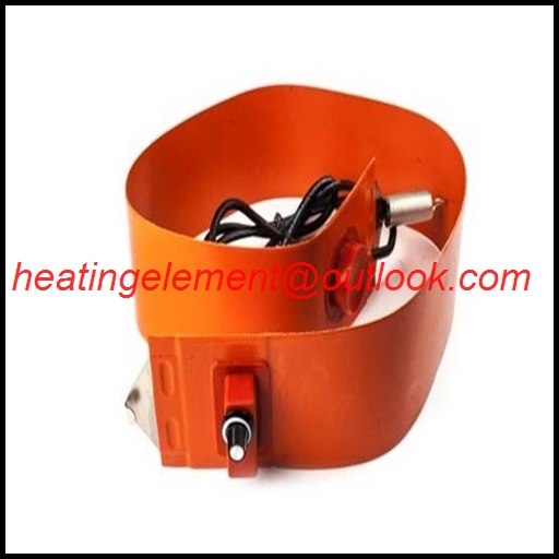 Industrial Electric Silicone Rubber Flexible Oil Drum Heater element for 55 Gallon heating