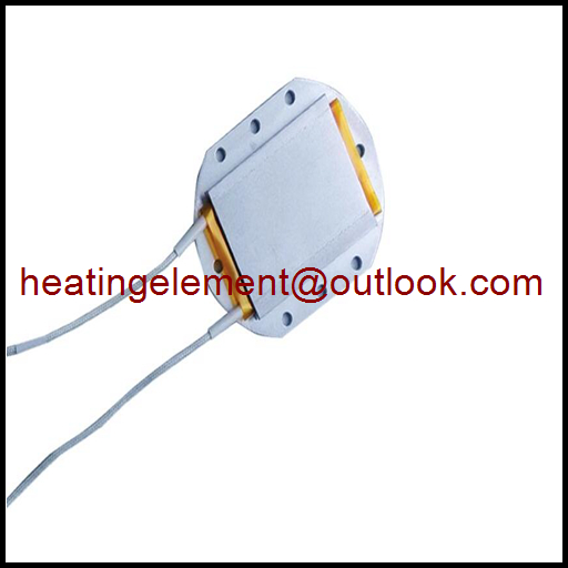 The electric aluminum ptc heating element design is electrode plates sandwiching several PTC thermistors and wrapped with insulation films, and the heat generated by PTC thermistor can be transferred directly to the surface. Each product is design to reach a determined temperature point, The insulation film ends can be open and sealed by hot shrinkage. Different exterior shapes can be tailor made according to customer request.     Efficient design with higher protection classes  Heating output and self-regulating function in correlation with ambient temperature and application condition  PTC thermistor+ electrode plate+ insulation film  PTC thermistor+ electrode plate+ insulation film+ aluminum tube  PTC thermistor+ electrode plate+ insulation film+ aluminum tube+ clipping plate