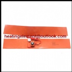 Silicone rubber pad heating element