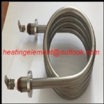 Electric flange immersion heater stainless steel tube with flange