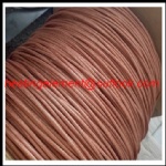 Copper filament braided heating cable