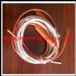 Metal filament braided heating cable