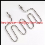 Flat tubular heater and fryer heating element